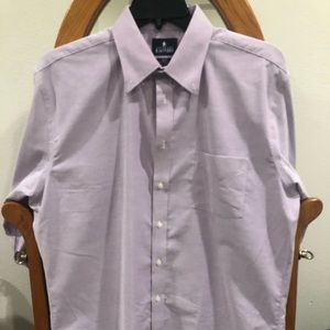 NWT $60 Stafford Performance Blue Striped Long Sleeve Dress Shirt BIG 20-34//35